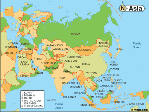 Asia Map Asia Map