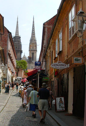 busy side street kaptol busy side street kaptol
