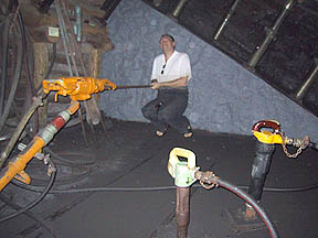 andreas getting drilled