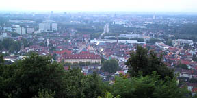 hazy view of karlsruhe