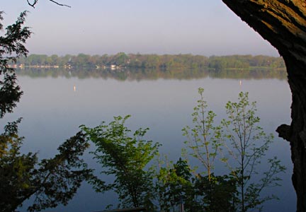 Calm lake morning