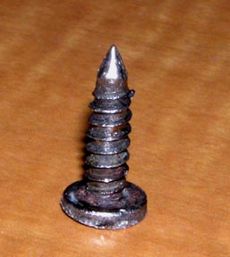 Screw from tire