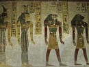 walls r III * Drawing of deities in tomb of Ramses III. * 432 x 324 * (47KB)
