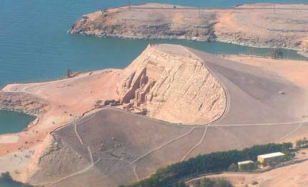 abu simbel from air