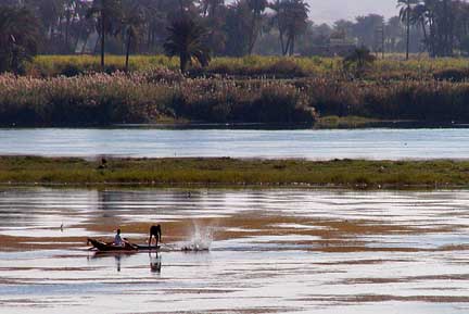 fishing on nile south of edfu