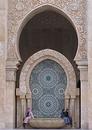 Hassan II Mosque Fountain