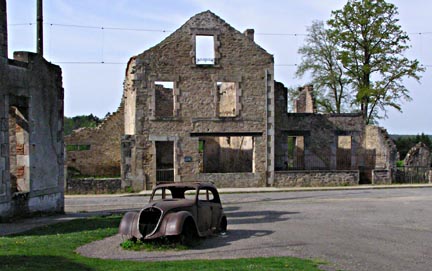 Car parked in square