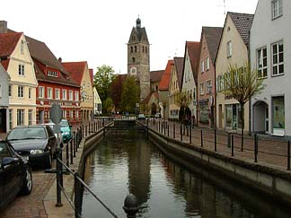 city brook with frauenkirche
