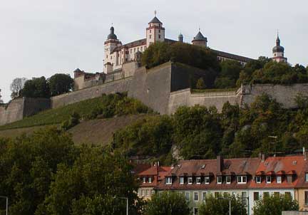 marienberg castle on hill