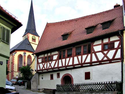 oldest house + church sulzfeld
