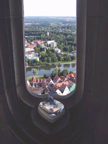 view from minster window ulm