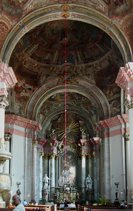 inside minorite church eger straight