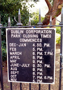 park closing