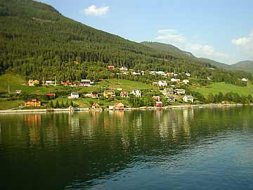 fjord village near kaupanger