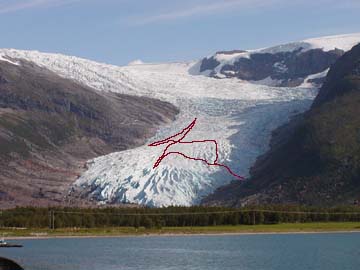 glacier pm with path