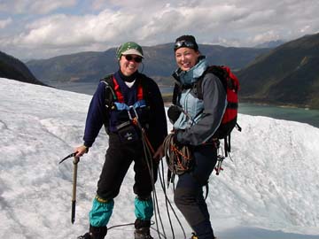 verna annette on glacier
