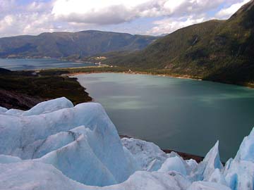 view from glacier