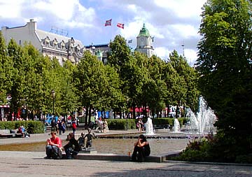 park along karl johansgate