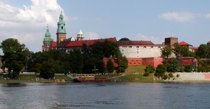 wawel hill over wistula