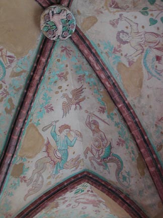painted ceiling arch