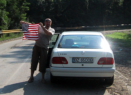 romanian with flag