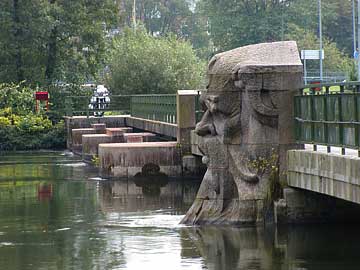 water sprite on bridge