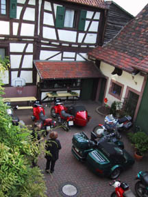 bikes in courtyard 2