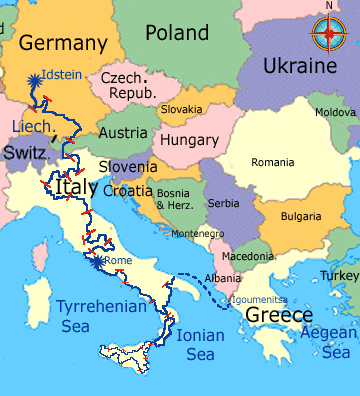 Idstein to Greece