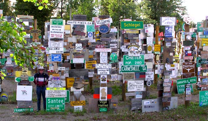 Jim in the Sign Post Forest