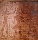 wall relief queens abu simbel * Wall relief found in the Queen's temple of pharoah and deities. * 432 x 450 * (71KB)