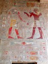mural right close deir el bahir * Detail in the mural on the right side. * 324 x 432 * (47KB)