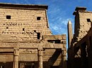 luxor obelisk from courtyard * The inner courtyard of Luxor Temple. * 432 x 324 * (52KB)