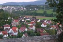 view of town * A view of the town Niederalfingen, sitting below the castle.  In the distance is Huettlingen, about a kilometer away.   * 432 x 290 * (61KB)