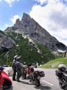 passo di falzarego jim + lars * Jim and Lars waiting enjoying the views while waiting for Verna to finish taking pictures. * 323 x 432 * (66KB)