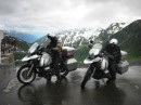 jim verna on bikes furkapass * Jim and Verna on their bikes, getting ready to now ride down the Furkapass.