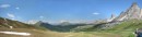 panoramic view passo giau * Panoramic view from the Passo Giau, from the direction we came up the pass.