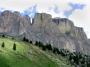 passo di sella * These rocky giants jut into the sky, dominating the landscape at the passo di Sella in the Dolomites.