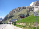 passo pordoi * Passo Pordoi, high in the Dolomites, is at 2239 meters (7345 feet).