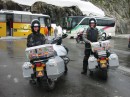 verna jim at furkapass * Verna & Jim at the Furkapass, Switzerland where they first met.  In mid June, there was still plenty of snow which made it quite chilly, but the roads were clear and nice.