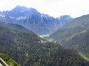 view after fedaia * Just another gorgeous view as we wend our way from Passo Fedaia to Passo di Giau.