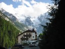 view from hotel in trafoi * Morning view from the motorcycle hotel in Trafoi.  Yet another fine day for riding in the Alps.