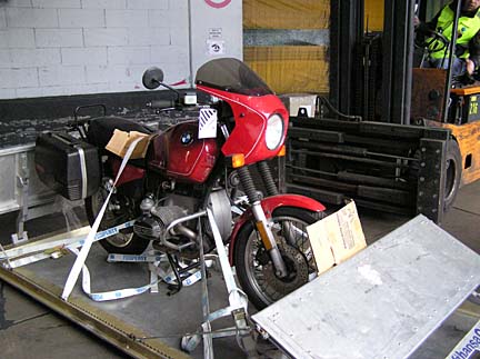 Bike on Fork Lift